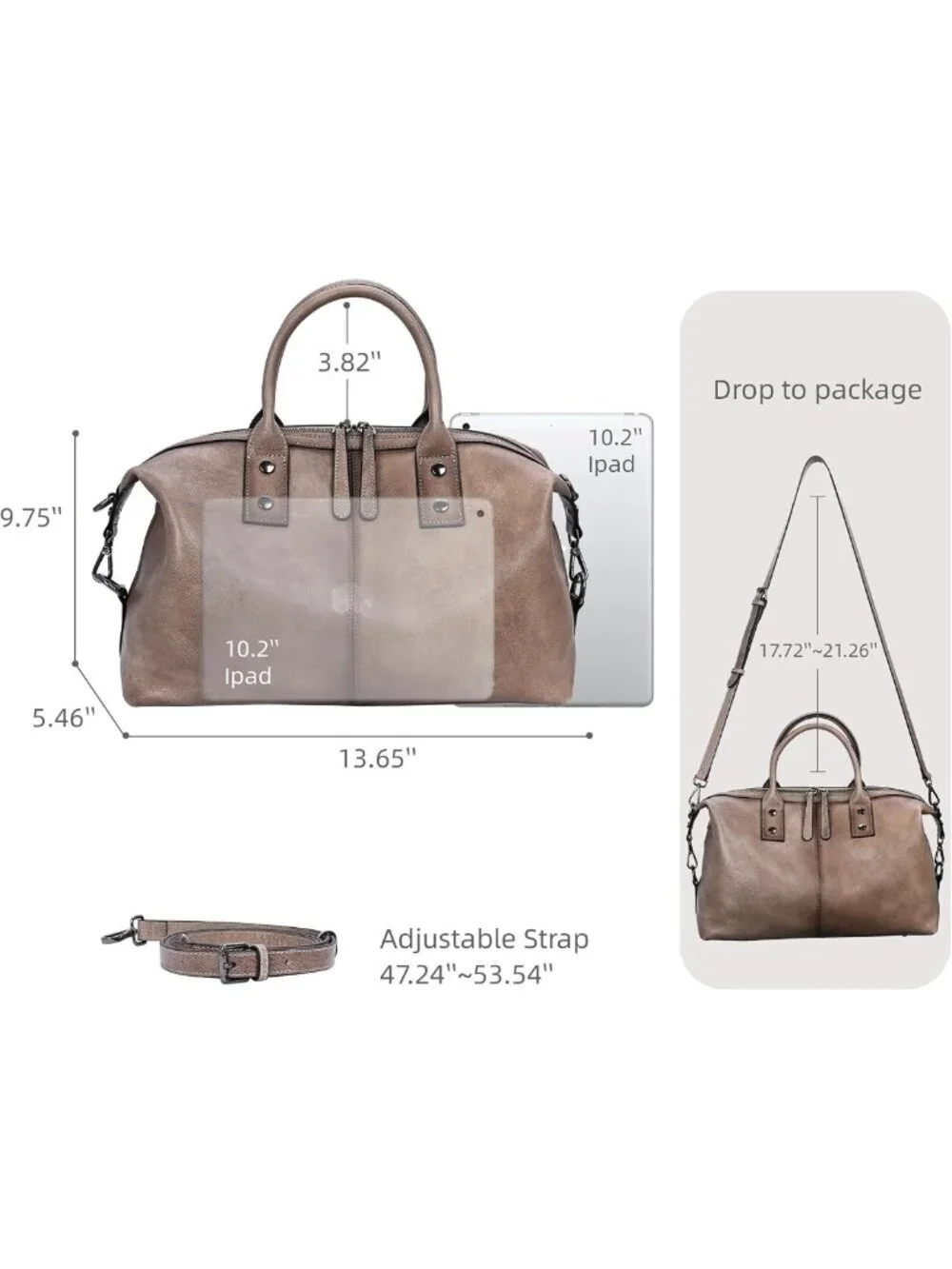 Stylish Leather Satchel Handbag for Women | Versatile Shoulder Tote & Hobo Bag